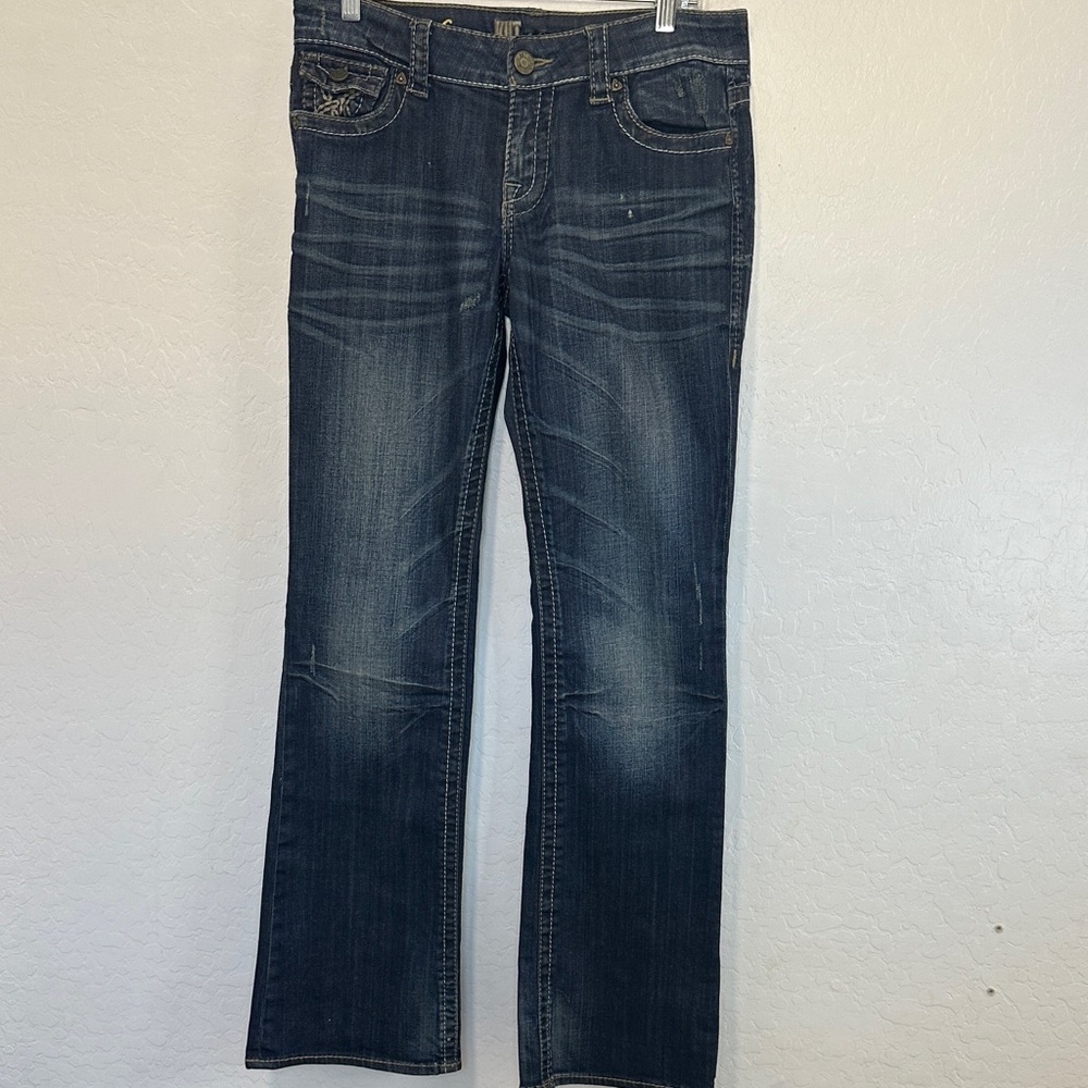 Kut From The Kloth So Low Kate Sz 8 Dark Wash Blue Jeans y2k straight women’s